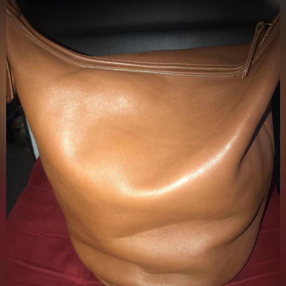 Classic coach British Tan Leather Hobo Bag 9085 XL Duffle